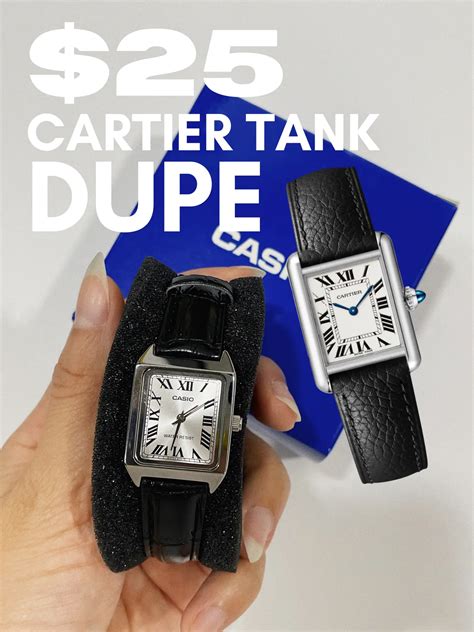 cartier tank casio dupe|cartier tank pinch hitters.